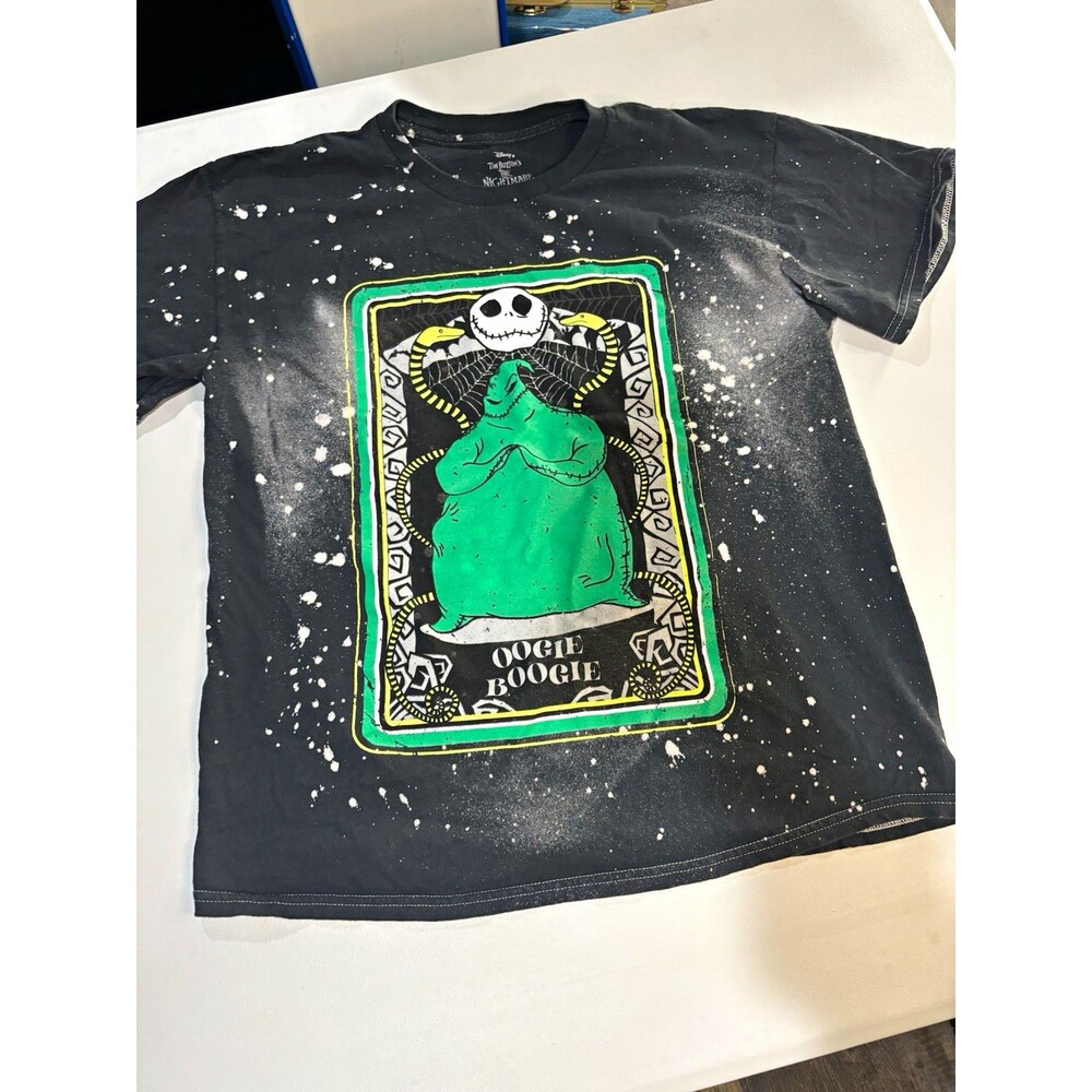 Disney Nightmare Before Christmas Oogie Boogie Black Graphic T-Shirt, L